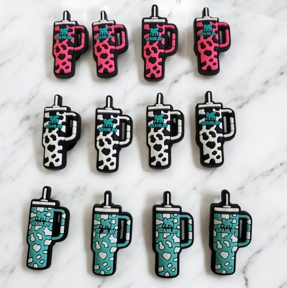 Stanley Cup Croc Charms | Tumbler Shoe Charms | Cute Drink Cup Jibbitz